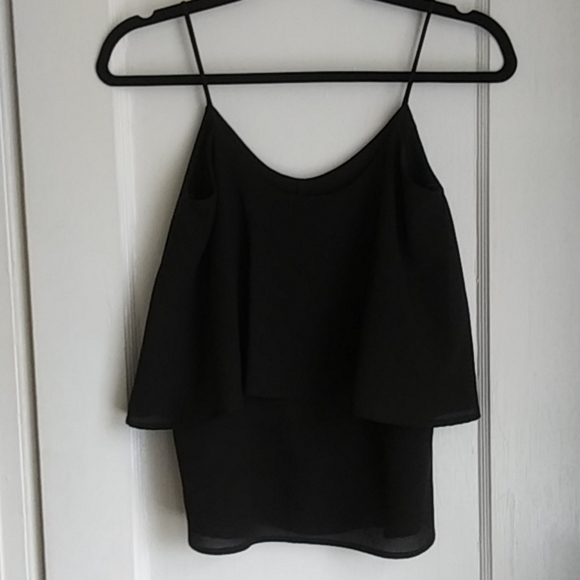 Paper Crane Tops - Paper Crane Black Tank Top